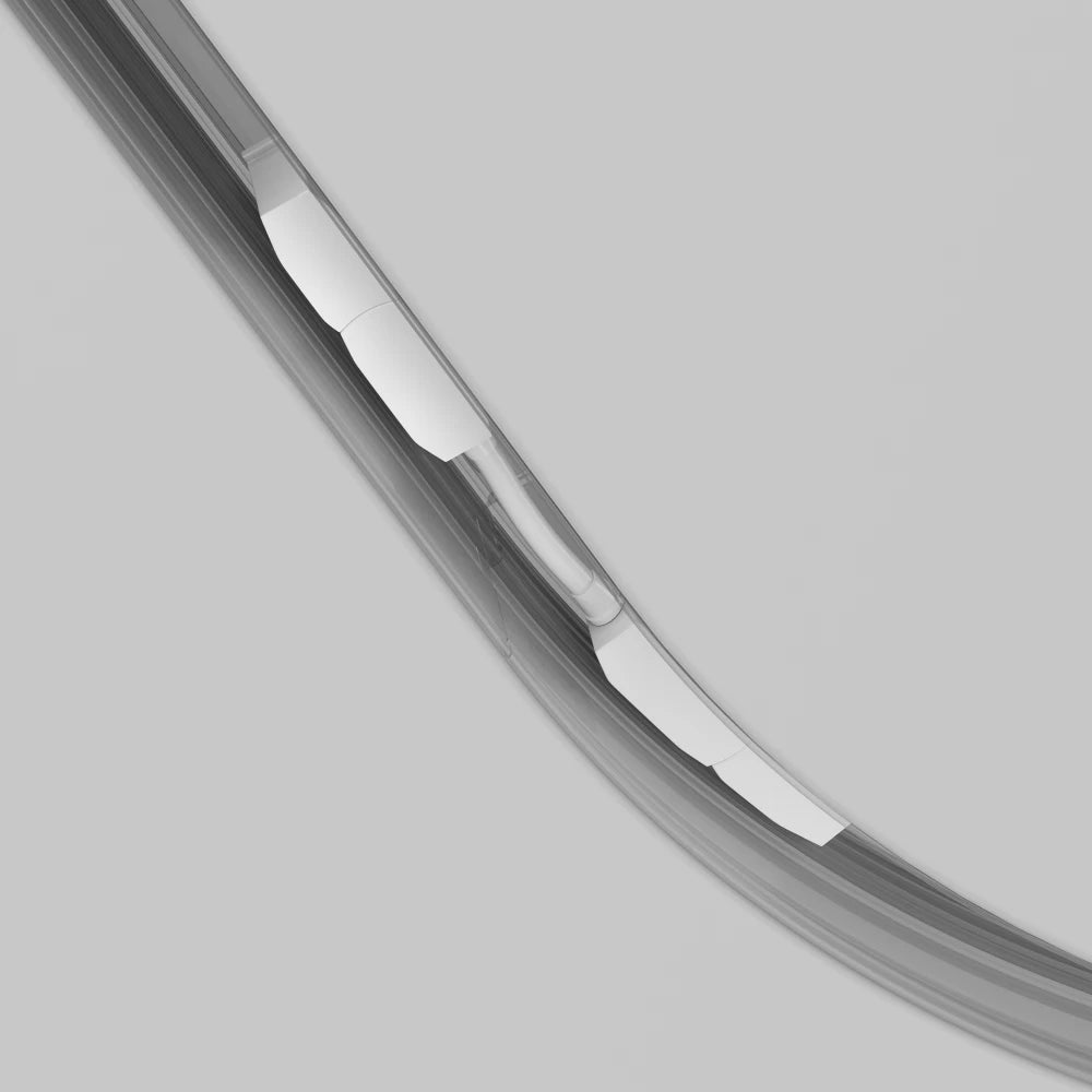 Conector de alimentare pentru conector semicerc Radius Exility din Plastic Alb