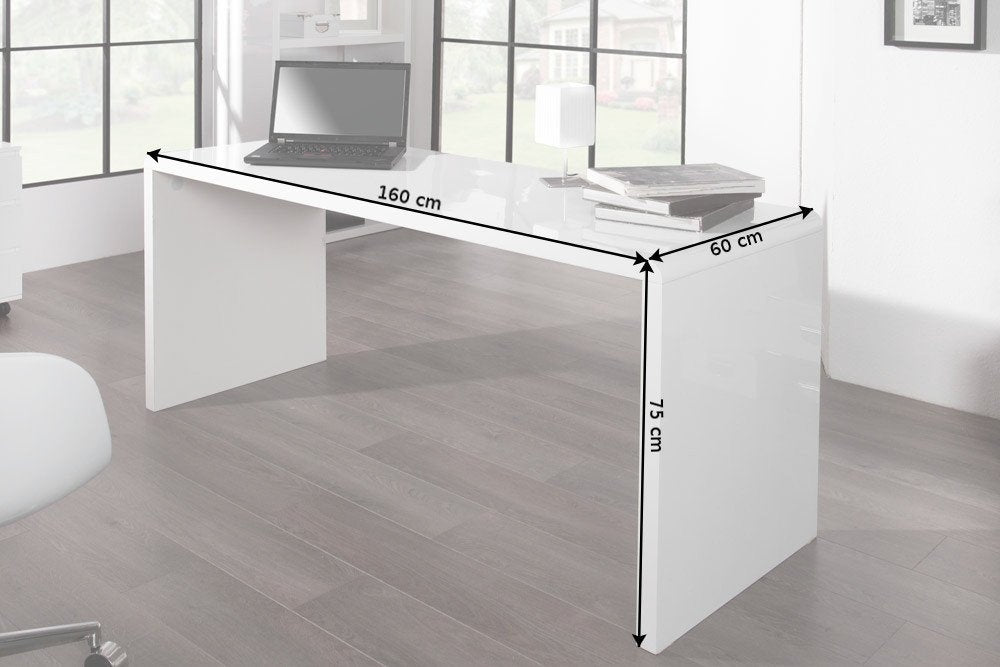 Birou din MDF Alb Fast Trade L160xH75cm