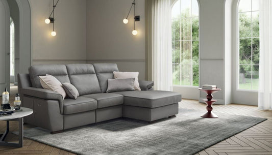 Coltar de 3 locuri cu functie de relaxare pentru un loc Hollis stil Modern L248cm