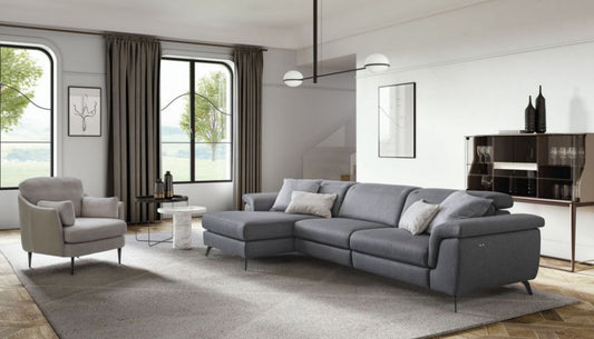Coltar de 3 locuri cu un recliner Zeno stil Modern L305cm