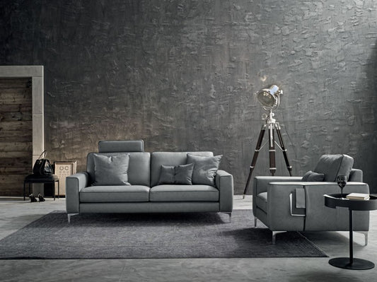 Canapea fixa 3 locuri Russel stil Modern L208cm