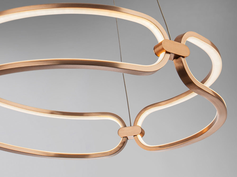 Lustra Rotunda din Metal Rose gold D47xH120 Colette