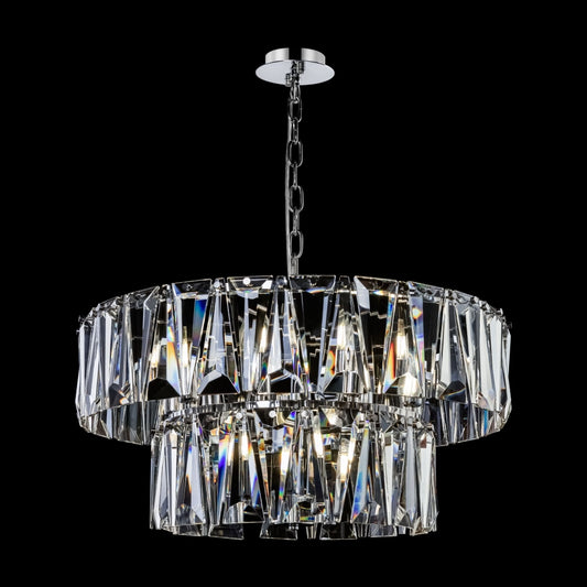 Lustra rotunda cu inaltime reglabila cu 12 becuri E14 40W D68xH80cm Puntes