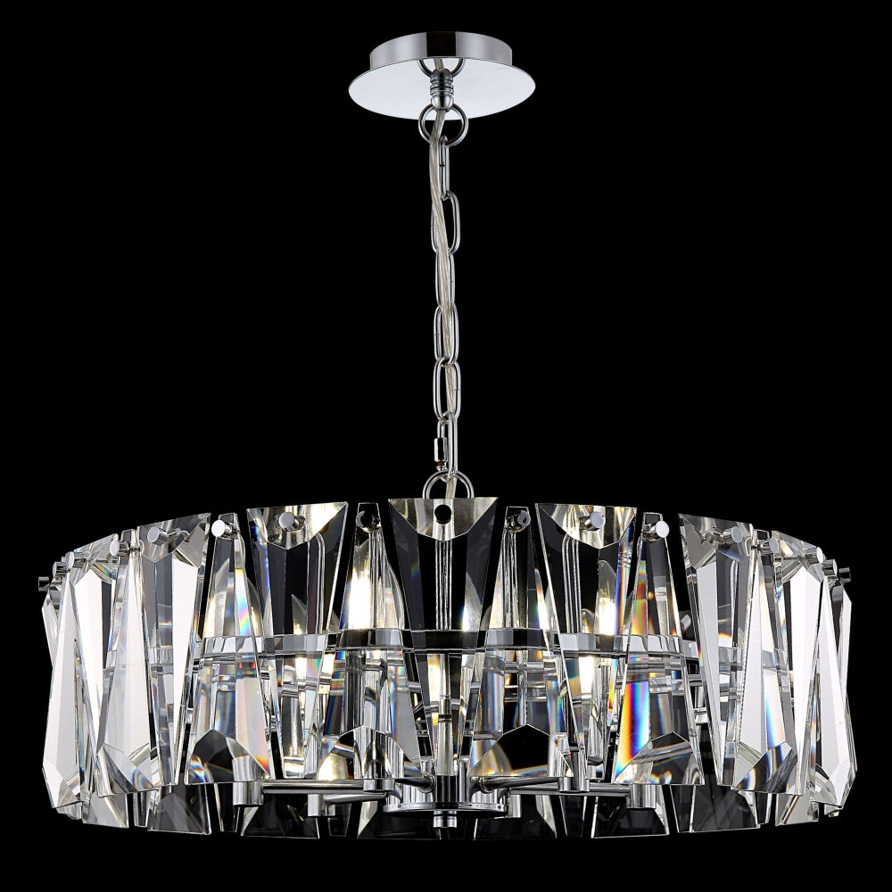 Lustra rotunda cu inaltime reglabila cu 6 becuri E14 60W D51.7xH66.8cm Puntes