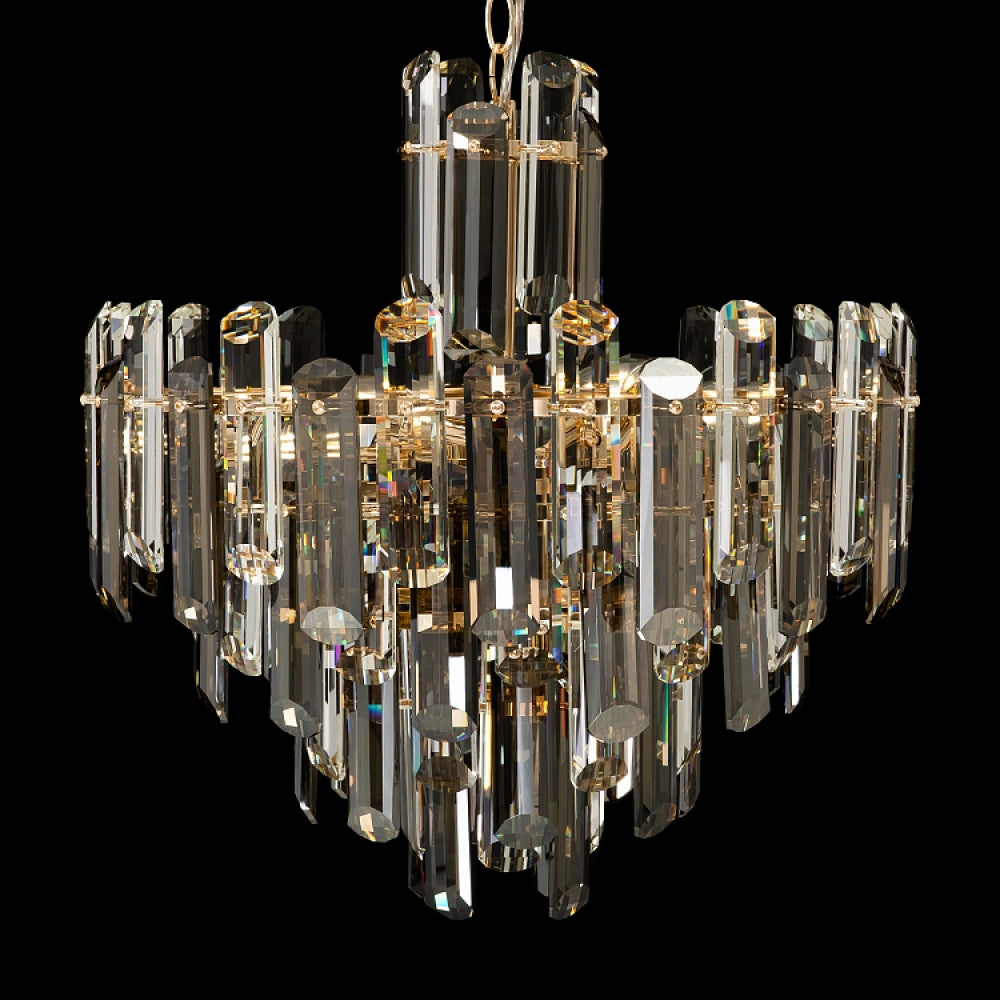 Lustra rotunda cu inaltime reglabila cu 6 becuri E14 40W D48.8xH154.2cm Flare