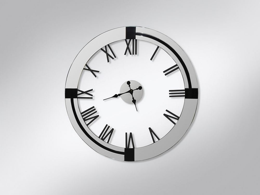 Ceas de Perete Rotund cu rama din Oglinda tesita D88cm Times and Kairos