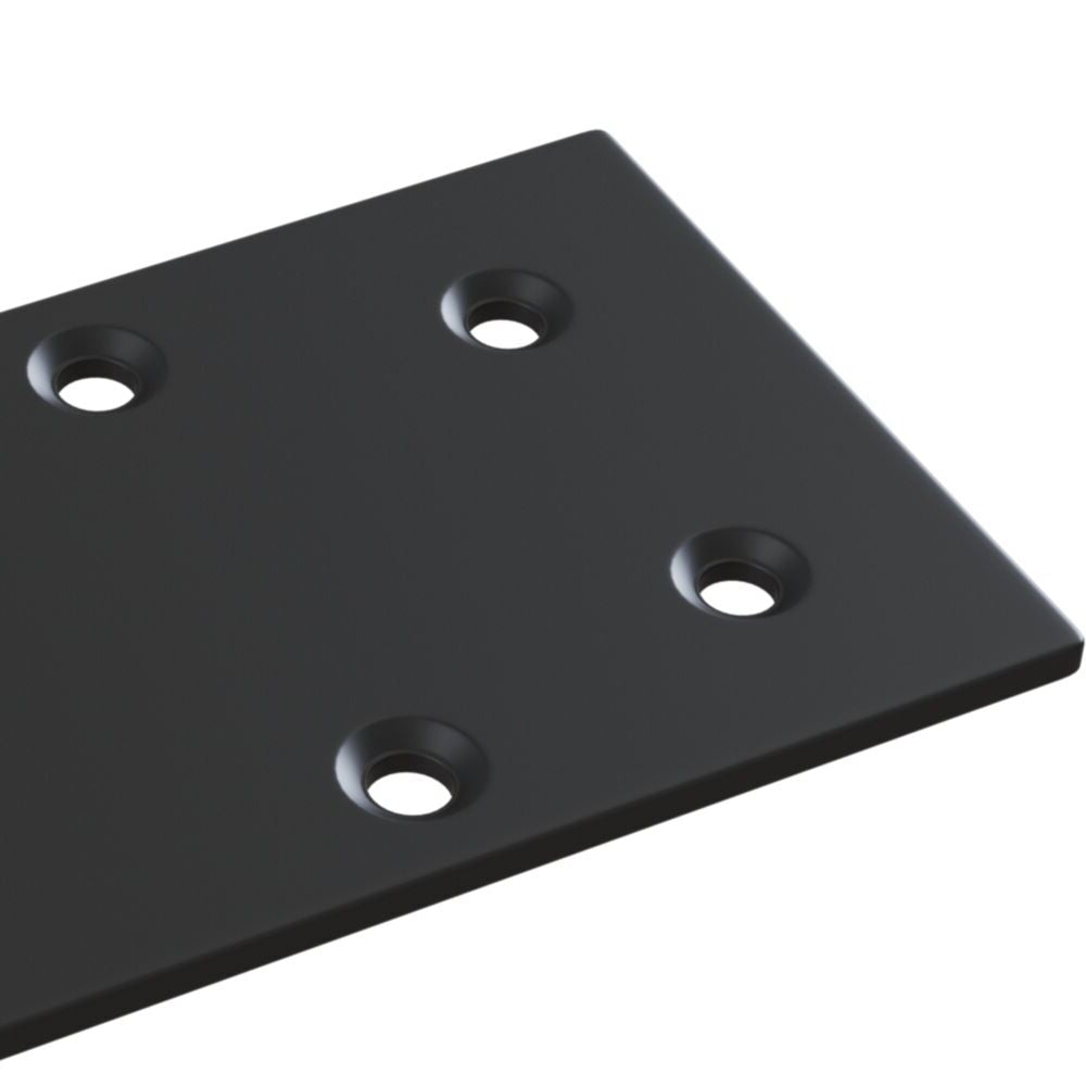 Cap final pentru sina magnetica Aluminiu Negru L4cm