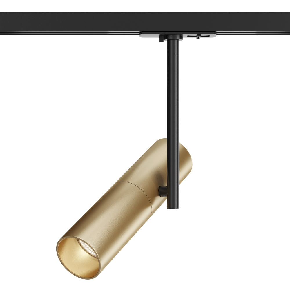Spot pentru sina monofazata Unity din Aluminiu Negru/Auriu GU10 50W D5xH18cm Elti