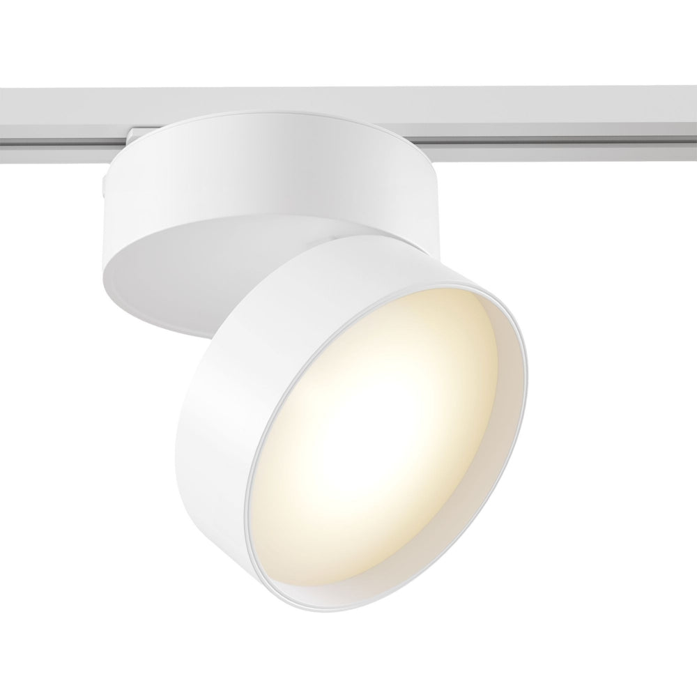 Spot pentru sina monofazata Unity din Aluminiu Alb 18W 1400lm 3000k D12xH11cm ONDA