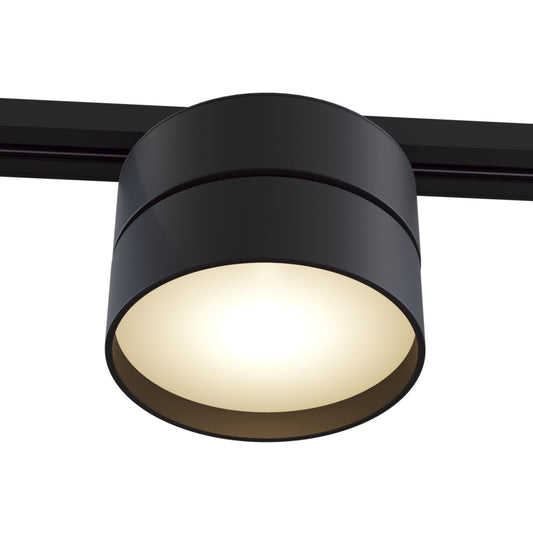 Spot pentru sina monofazata Unity din Aluminiu Negru 18W 1000lm 3000k D12xH11cm ONDA