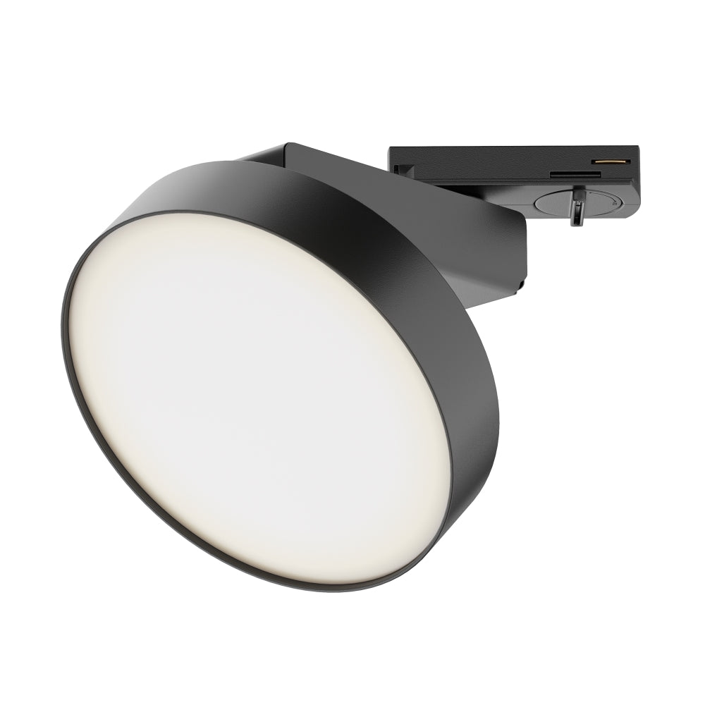 Spot pentru sina monofazata Unity din Metal Negru 12W 840lm 3000k D14xH8cm Zon