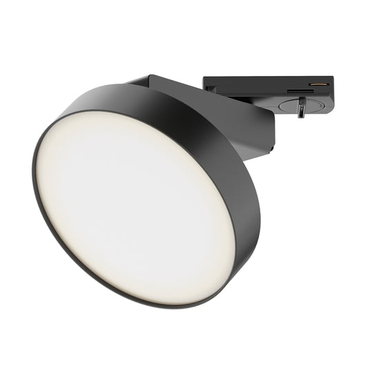 Spot pentru sina monofazata Unity din Metal Negru 12W 840lm 3000k D14xH8cm Zon
