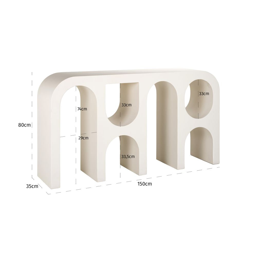 Consola din MDF Alb L150xH80cm Bloomstone Richmond interiors