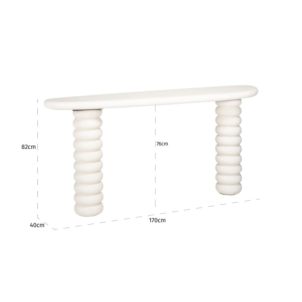 Consola din MDF Alb L170xH82cm Bloomstone Richmond interiors