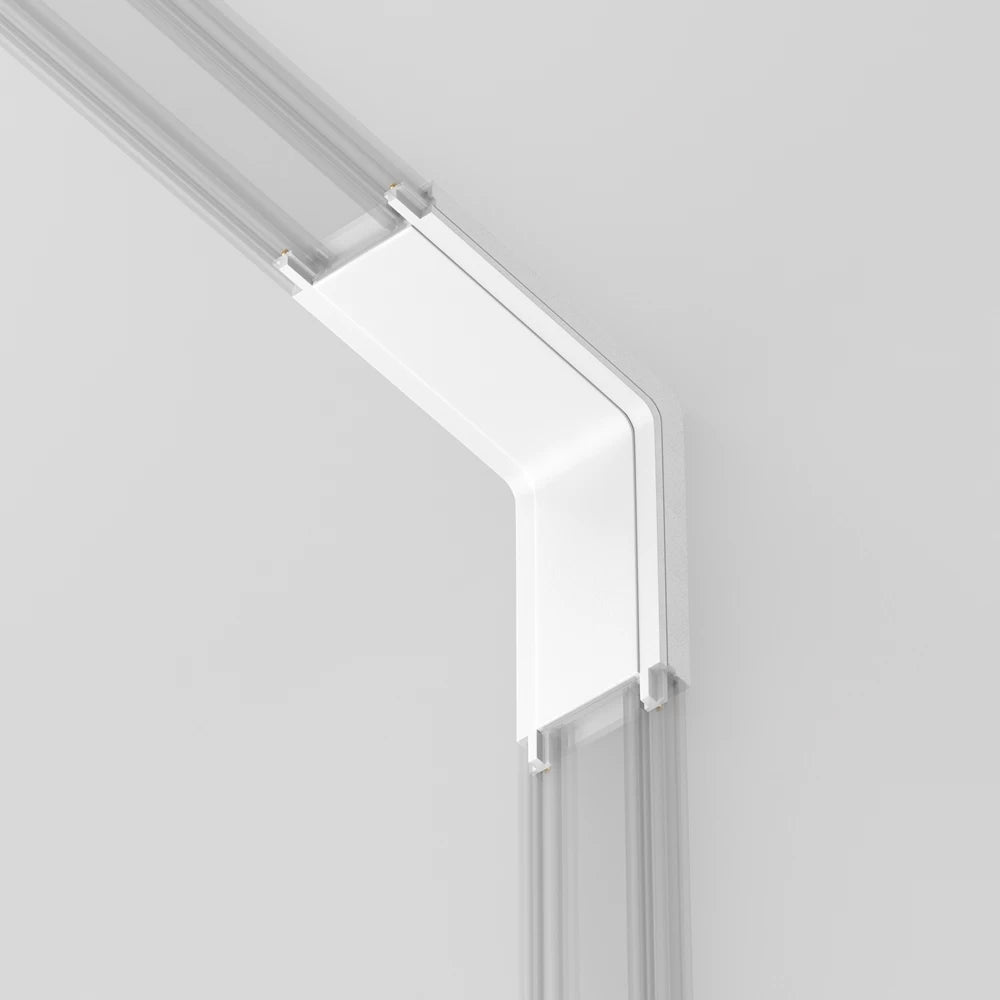 Conector colt sina magnetica Radity din Plastic Alb