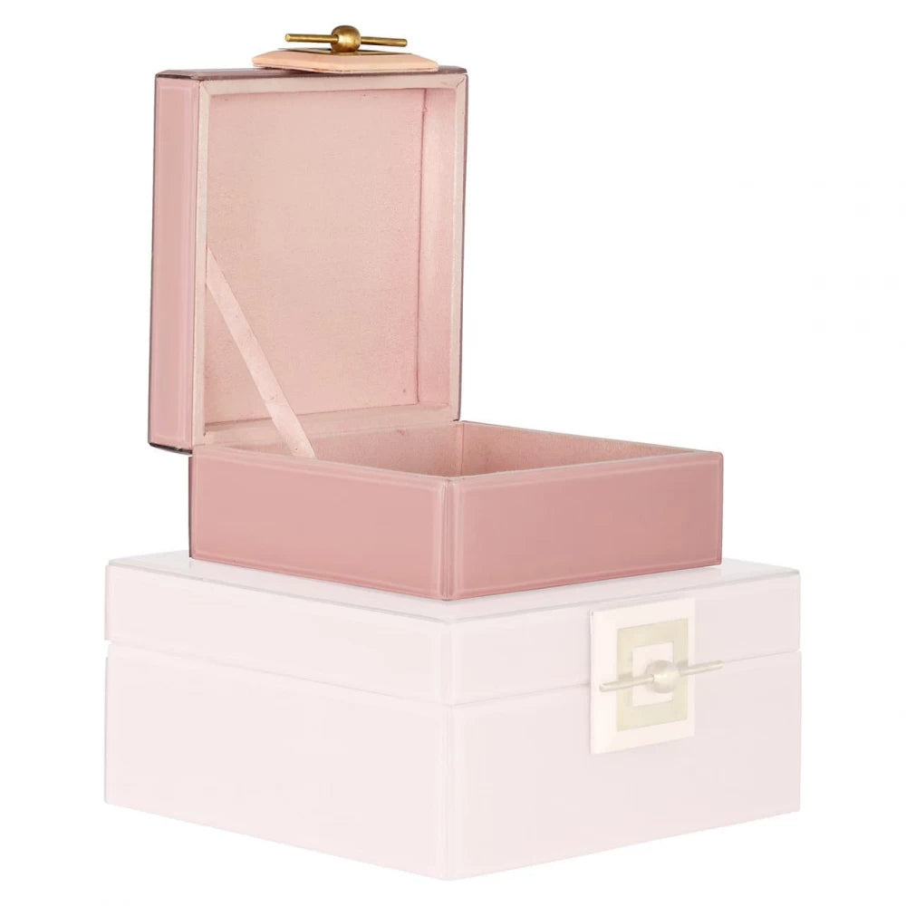 Cutie bijuterii din MDF Roz H8xL16cm Bodine Richmond interiors