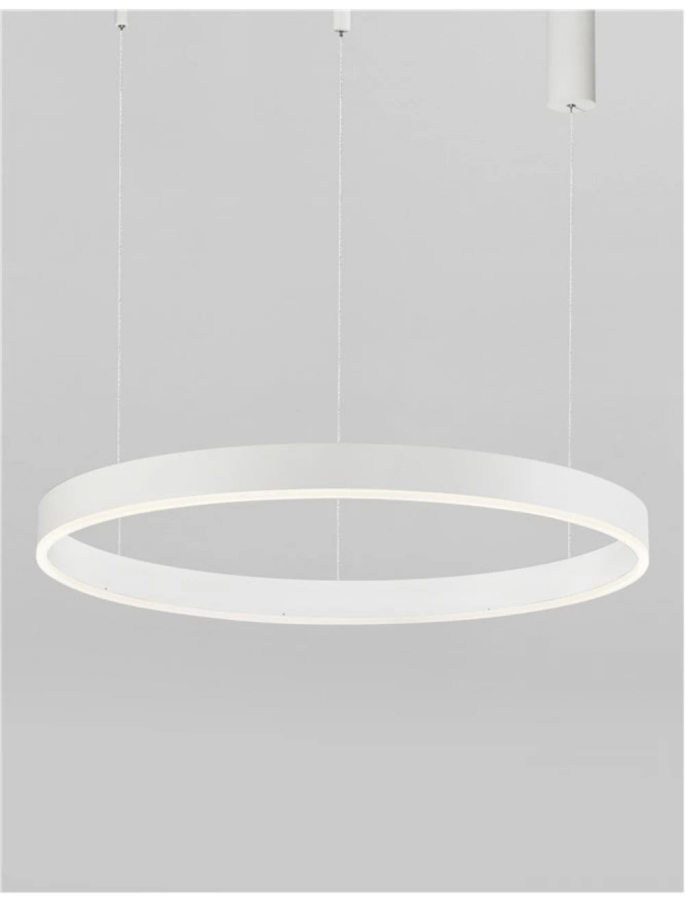 Lustra structura din Aluminiu Alb si abajur din Acrilic H200xL100cm IP20 60W 4165lm 3000k MOTIF