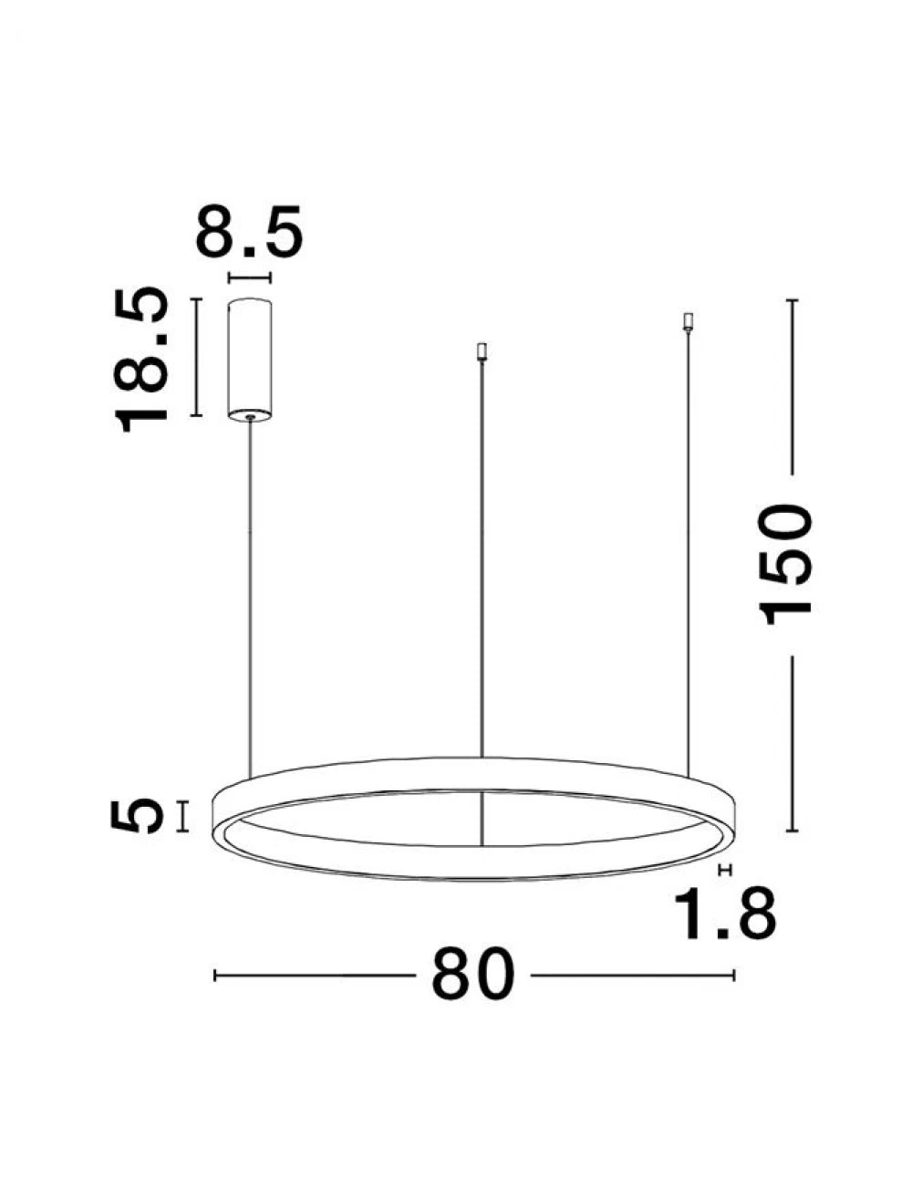 Lustra structura din Aluminiu Auriu si abajur din Acrilic Alb H150xL80cm IP20 77W 3326lm 3000k ELOWEN