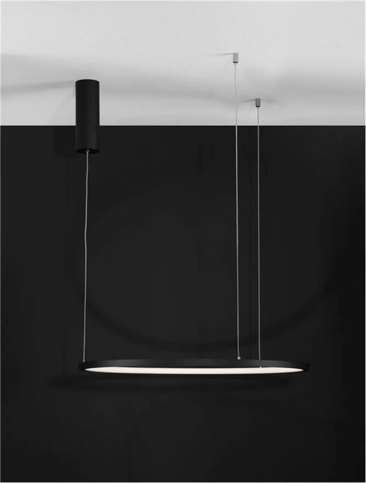Lustra din Aluminiu Negru H200xL60cm IP20 37W 1274lm 3000k TARQUIN
