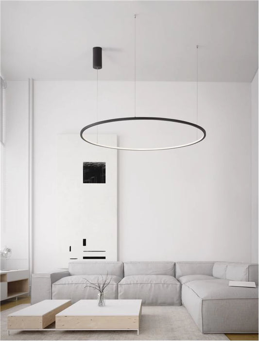 Lustra din Aluminiu Negru H200xL100cm IP20 59W 2144lm 3000k TARQUIN