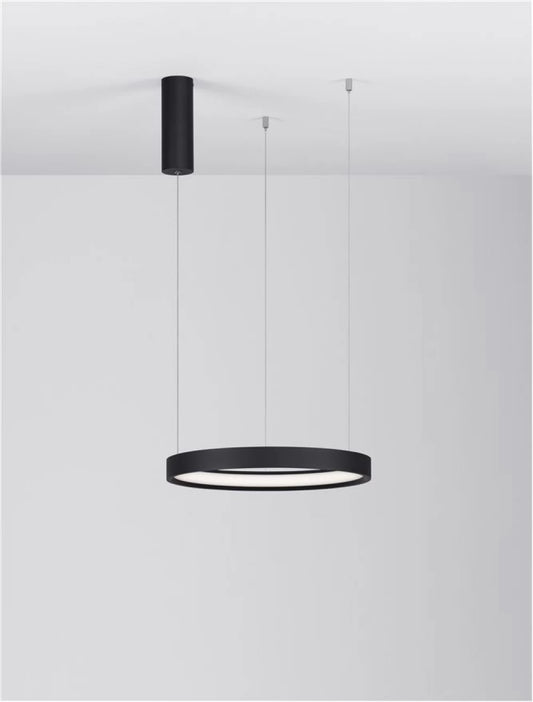 Lustra din Aluminiu Negru H150xL40cm IP20 22W 1540lm 3000k PERRINE
