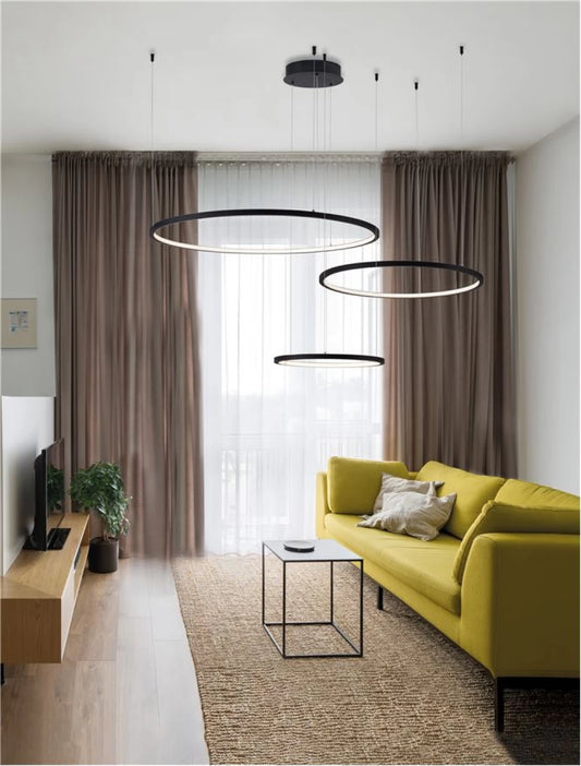 Lustra din Aluminiu Negru H150xL180cm IP20 80W 5600lm 3000k PURPLE