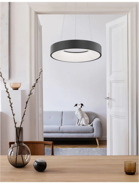 Lustra din Aluminiu Negru H120xL38cm IP20 30W 1845lm 3000k RANDO THIN