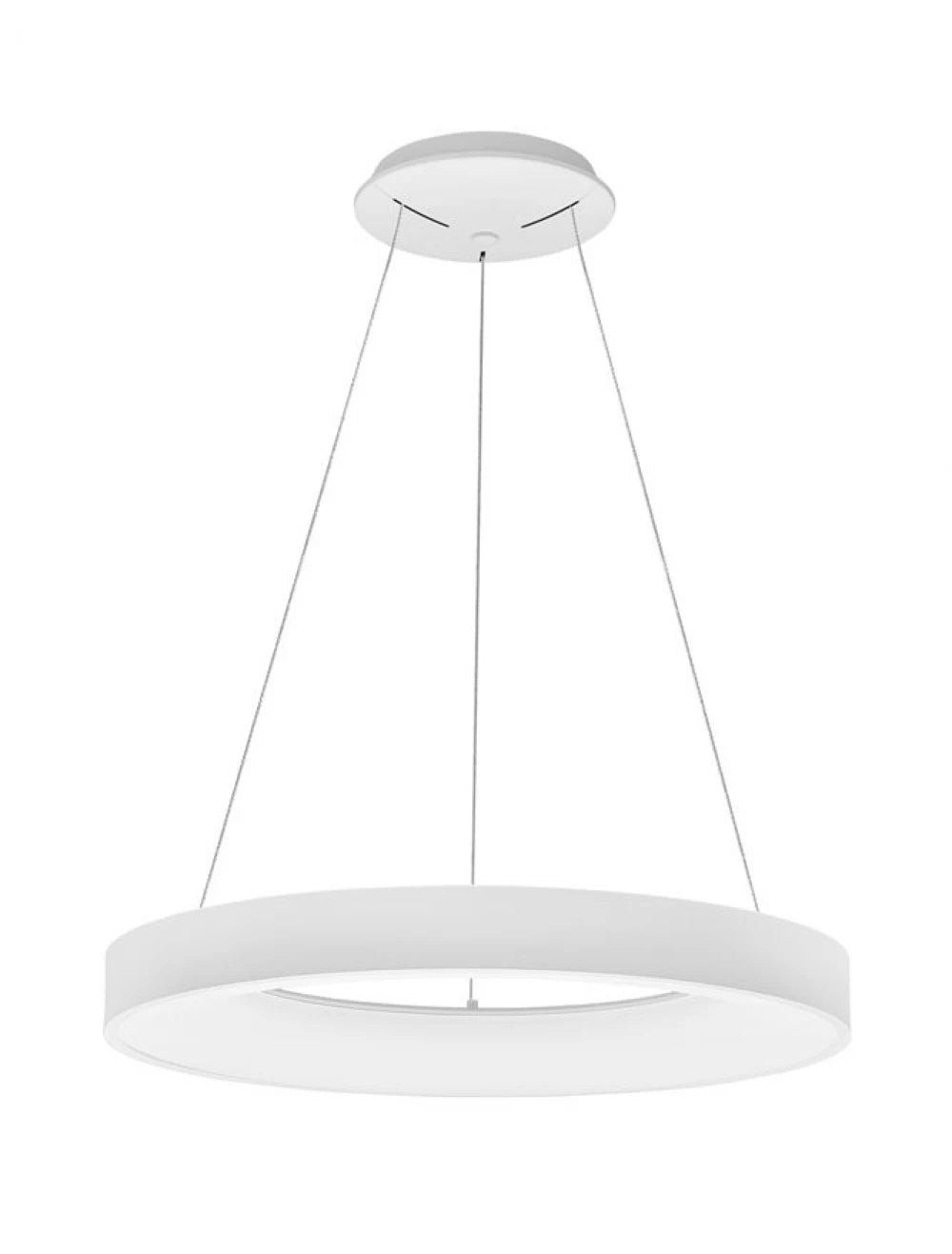 Lustra structura din Aluminiu Alb si abajur din Acrilic H120xL60cm IP20 50W 2864lm 3000-4000k RANDO SMART