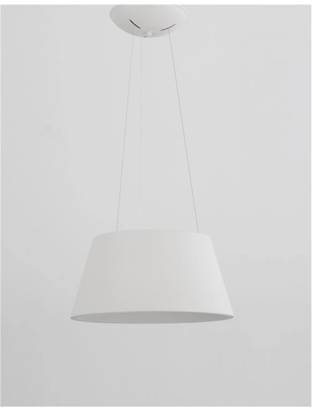 Lustra structura din Metal Alb si abajur din Acrilic Alb H120xL45cm IP20 33W 1680lm 3000k VOLCANO