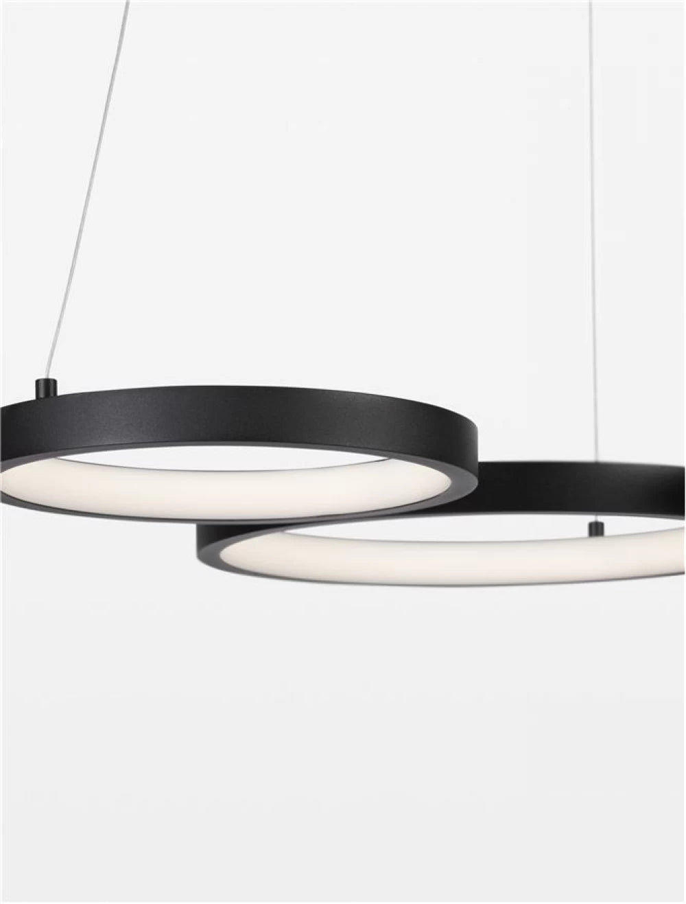 Lustra din Aluminiu Negru H120xL55cm IP20 28W 1900lm 3000k MAGNUS