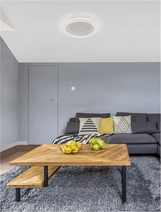 Plafoniera structura din Aluminiu Alb si abajur din Acrilic H6xL45cm IP20 38W 3761lm 3000k WILLOW