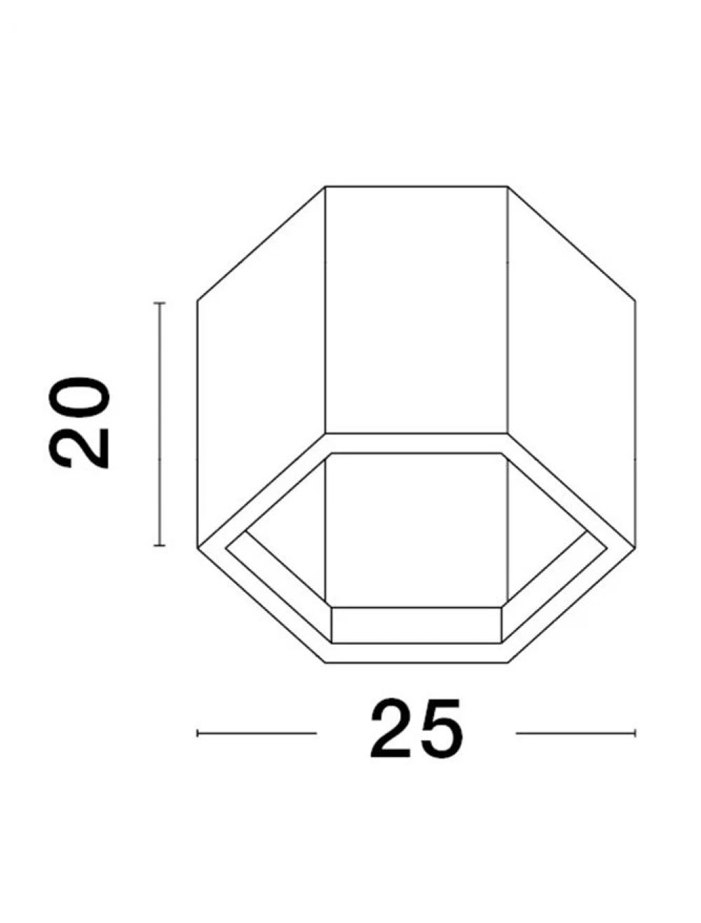 Plafoniera structura din Aluminiu Alb si abajur din Acrilic H20xL25cm IP20 10W 600lm 3000k SAMBA