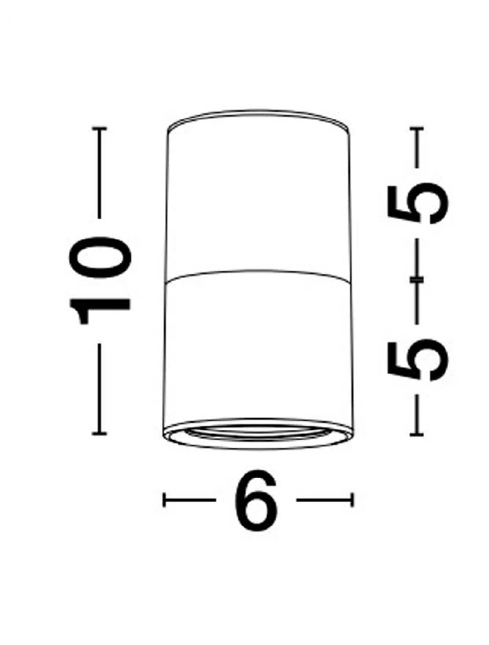 Spot aplicat din Aluminiu Negru/Auriu H10xL6cm IP20 PICTO