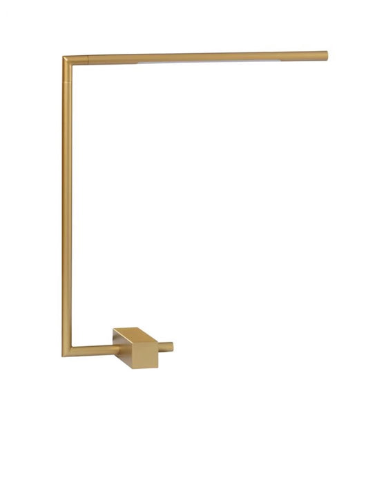 Veioza structura din Metal Auriu si abajur din Acrilic Alb H40xL36.5cm IP20 5W 377lm 3000k RACCIO
