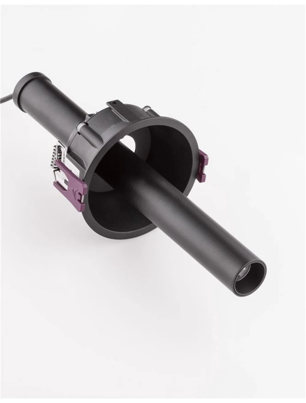 Spot incastrat din Aluminiu Negru H25xL2.6cm IP20 6W 740lm 3000k ZETAN