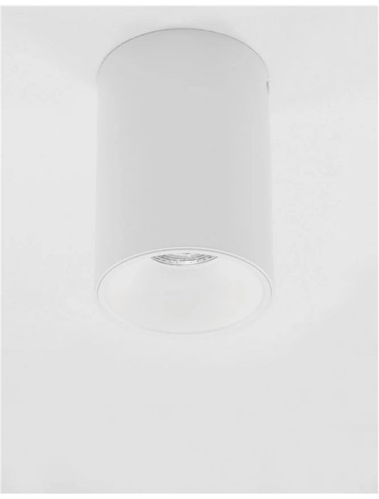 Spot aplicat din Aluminiu Alb H14xL9.6cm IP20 LED GU10 NIDO