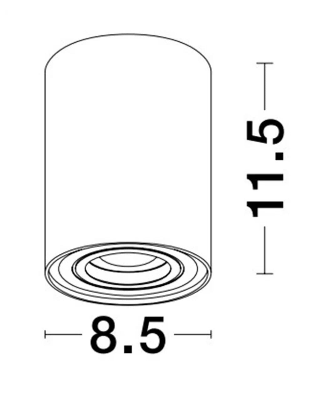 Spot aplicat din Aluminiu Alb H11.5xL8.5cm IP20 LED GU10 ULTY