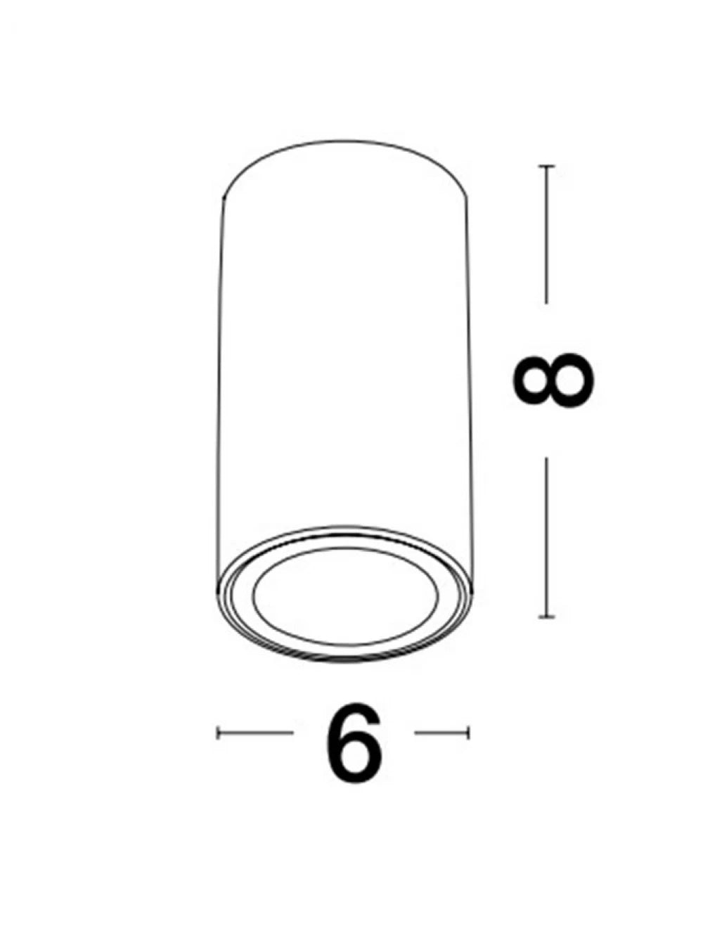 Spot aplicat din Aluminiu Alb H8xL6cm IP20 LED GU10 LOYD