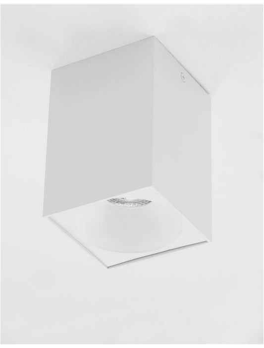 Spot aplicat din Aluminiu Alb H14.5xL9.5cm IP20 LED GU10 NIDO
