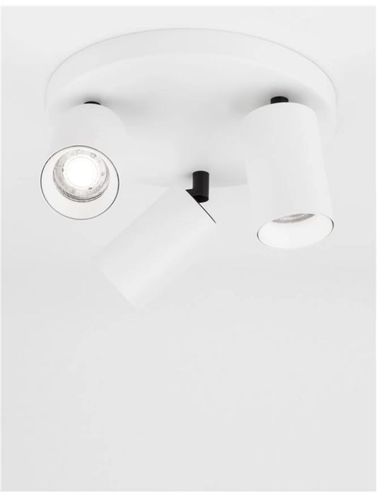Spot aplicat din Aluminiu Alb H12.7xL22cm IP20 LED GU10 TOD