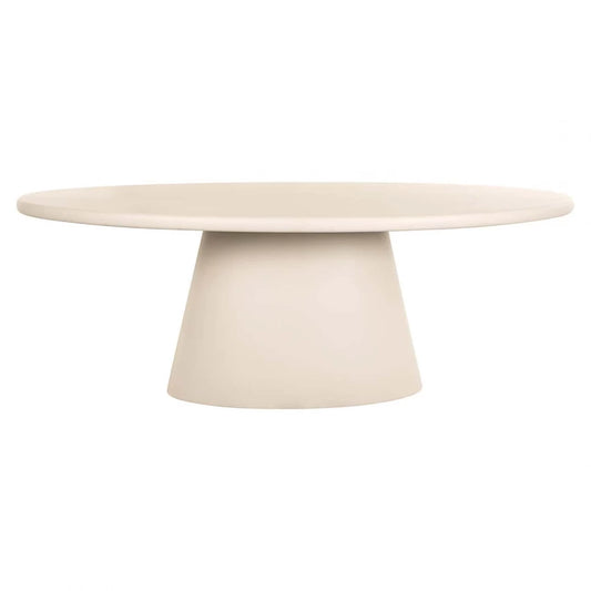 Masa Ovala din MDF Bej L220xH77cm Clayton Richmond Interiors