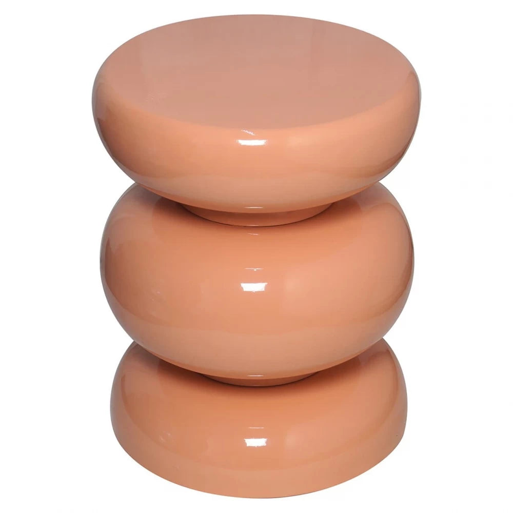 Masuta laterala Rotunda din Rasina Roz D35xH43.5cm Jari