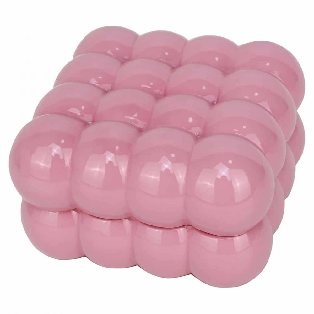 Cutie bijuterii din Polirasina Roz H10xL15cm Cece