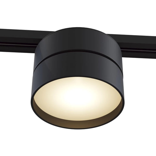 Spot pentru sina monofazata Unity din Aluminiu Negru 18W 1100lm 4000k D12xH11cm ONDA