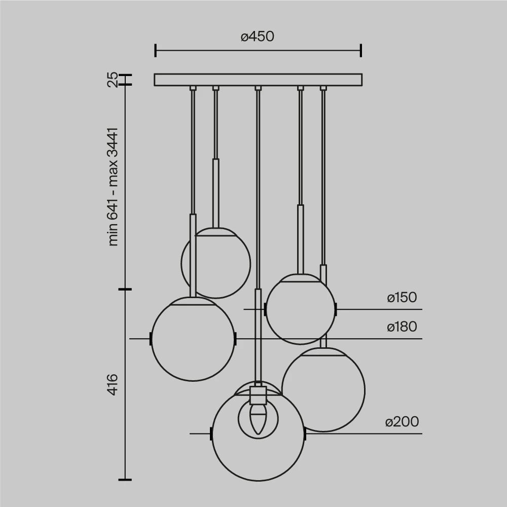 Candelabru din Metal Auriu si Sticla Transparent/Alb H344.1xD45cm Basic form