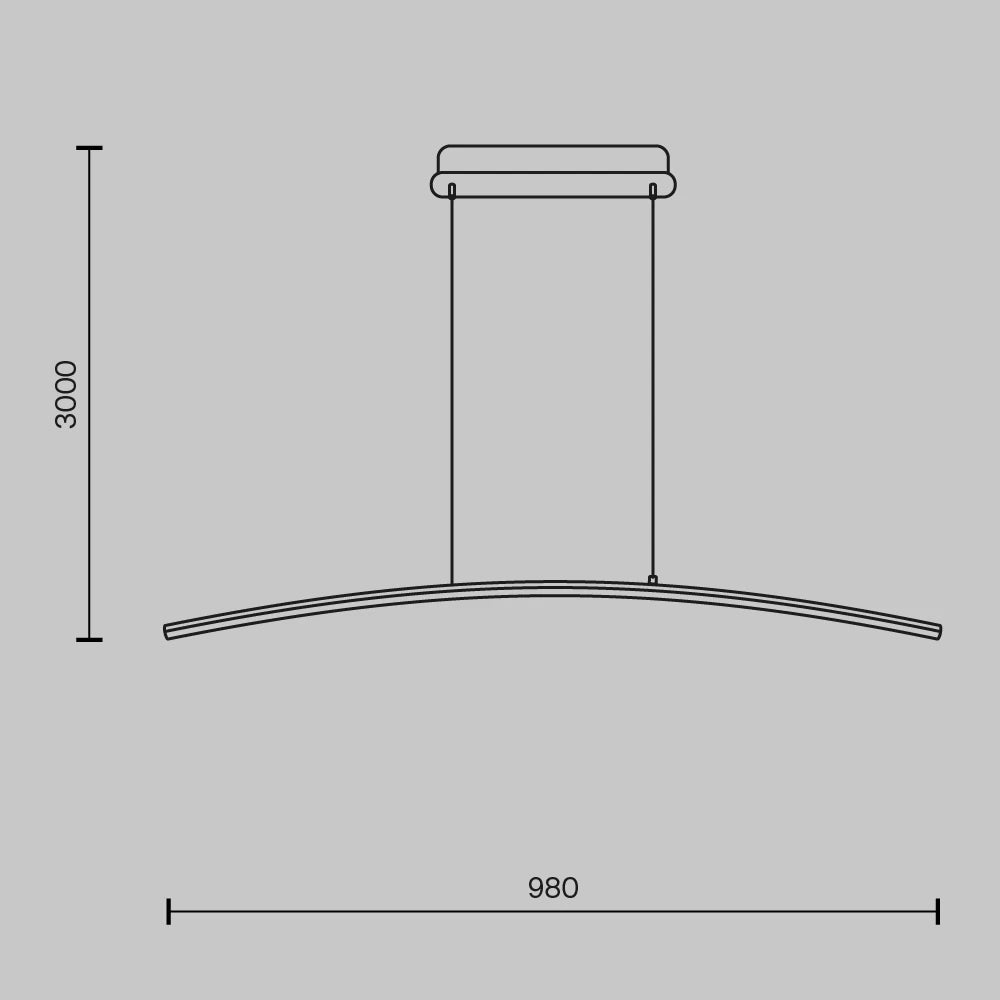 Lustra din Metal Alama si Silicon Alb H305.7xL98cm Curve