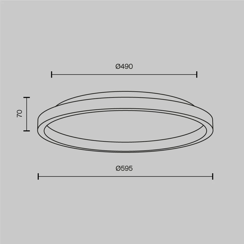 Plafoniera din Metal Negru si Piatra Negru H7xD59.5cm Orign