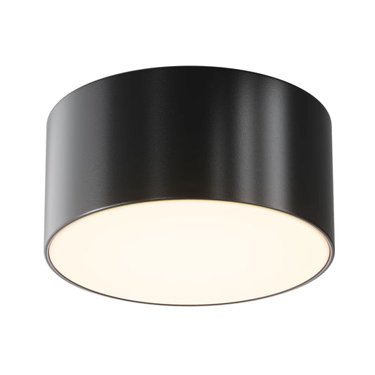 Spot aplicat din Aluminiu/Plastic Negru H5.8xD12cm Zon IP