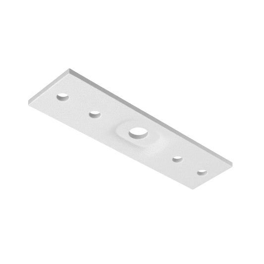 Conector drept Exility din Metal Alb