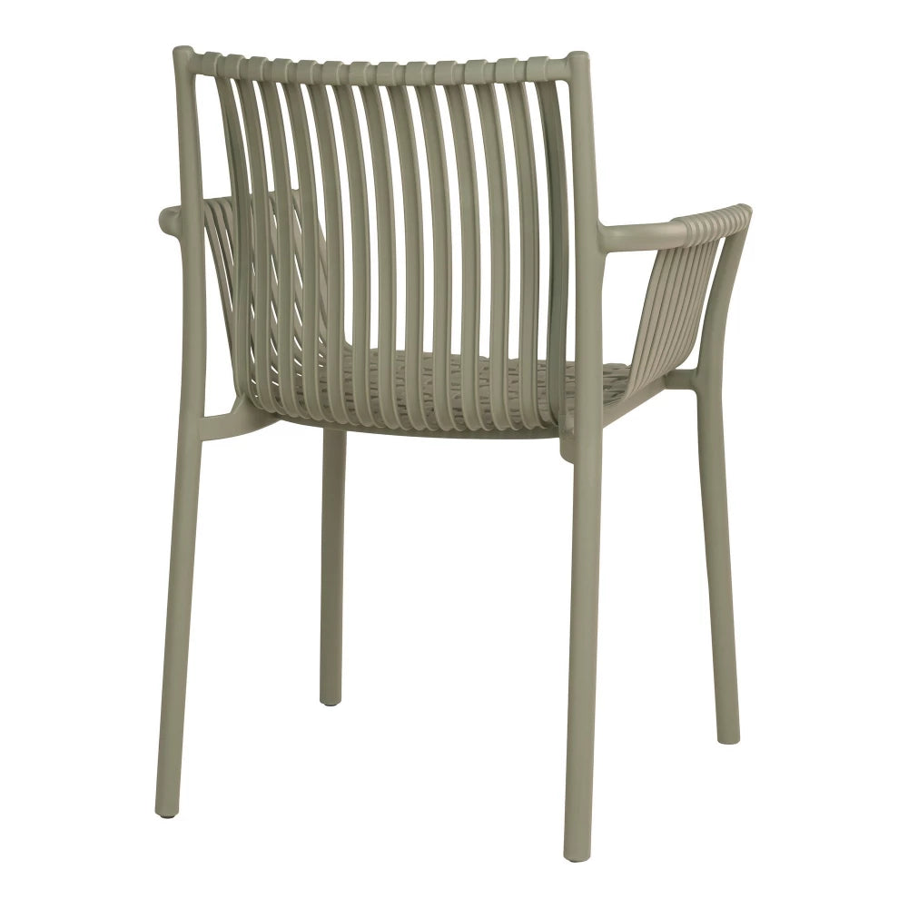 Set 4 scaune de exterior din Polipropilena Verde H82.5xL59.5cm Tulsa